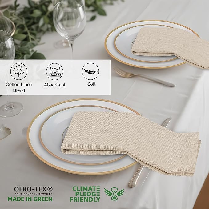 12-piece linen napkin set - Image 5