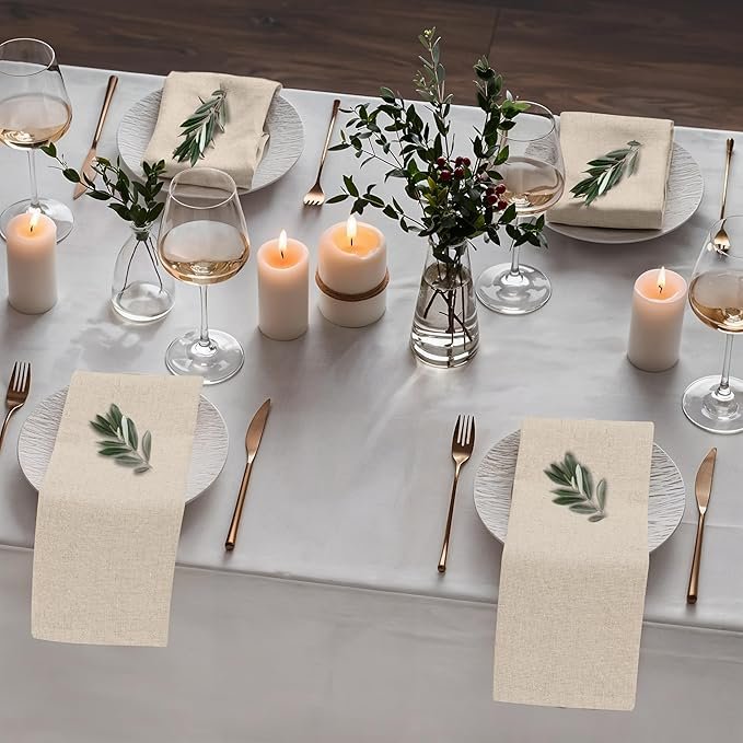 12-piece linen napkin set - Image 3